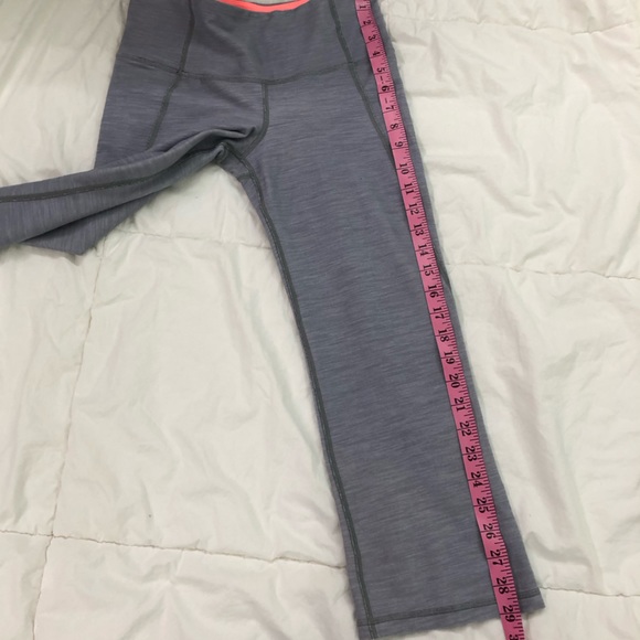 Lululemon Grey & Coral Tadasana Slit Crop Legging - Picture 8 of 8
